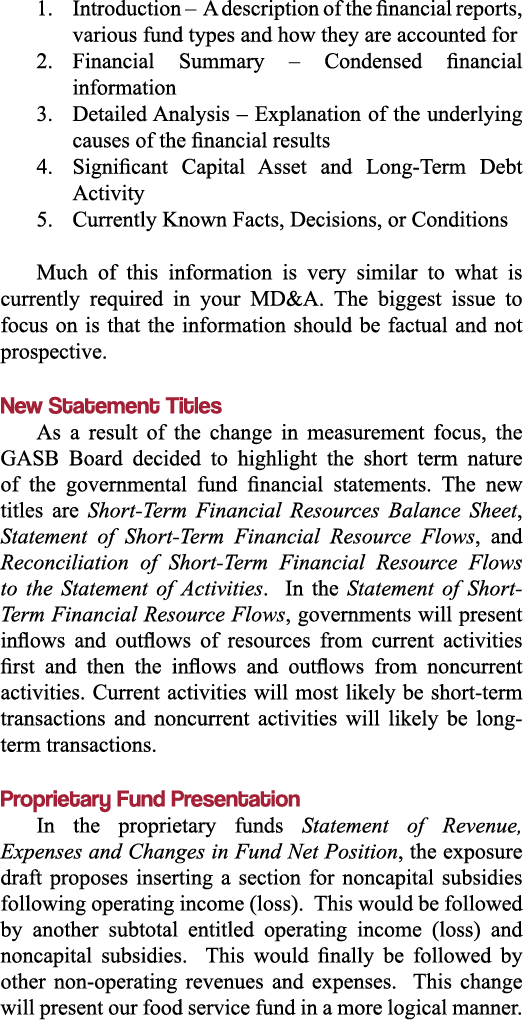 1  Introduction   A description of the financial reports, various fund types and how they are accounted for 2  Financ   