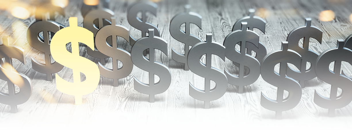 United States dollar  Money curency, receipts and savings  3d rendering