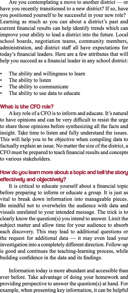 Are you contemplating a move to another district — or have you recently transitioned to a new district  If so, have y   