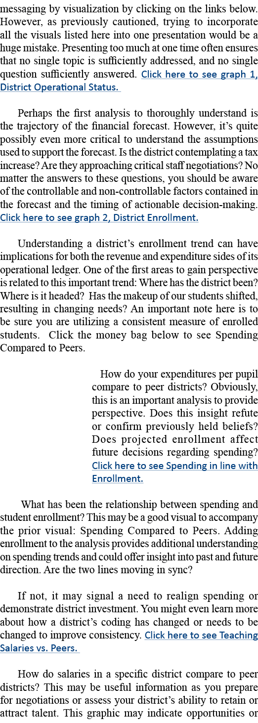 messaging by visualization by clicking on the links below   However, as previously cautioned, trying to incorporate a   