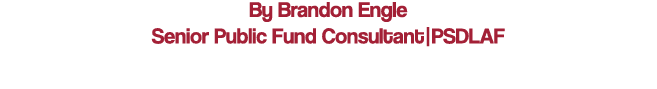 By Brandon Engle Senior Public Fund Consultant PSDLAF