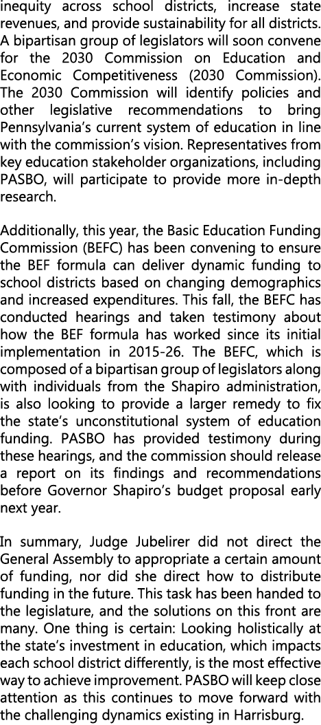 inequity across school districts, increase state revenues, and provide sustainability for all districts. A bipartisan...