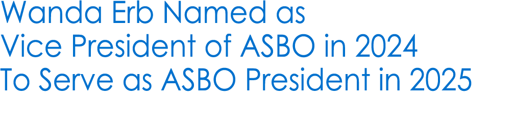 Wanda Erb Named as Vice President of ASBO in 2024 To Serve as ASBO President in 2025