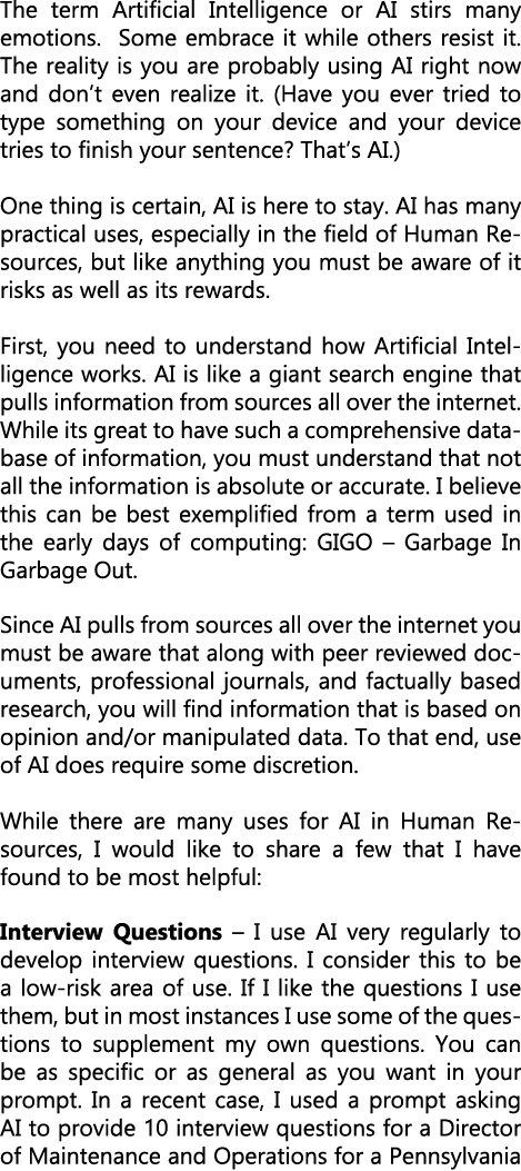 The term Artificial Intelligence or AI stirs many emotions. Some embrace it while others resist it. The reality is yo...