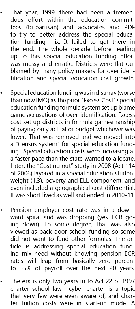  • That year, 1999, there had been a tremendous effort within the education committees (bi partisan) and advocates an...