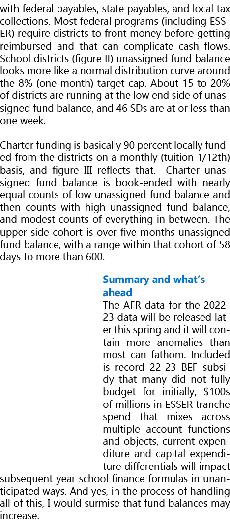 with federal payables, state payables, and local tax collections. Most federal programs (including ESSER) require dis...