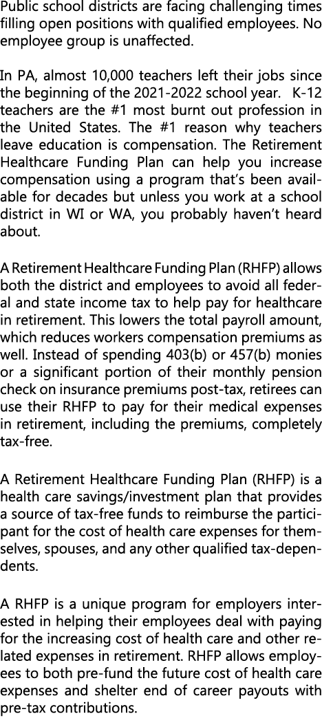 Public school districts are facing challenging times filling open positions with qualified employees. No employee gro...