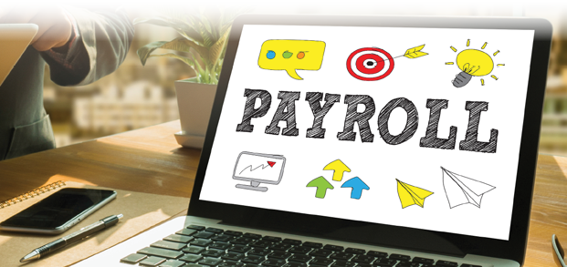 PAYROLL Thoughtful male person looking to the digital tablet screen, laptop screen,Silhouette and filter sun