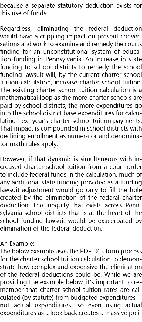 because a separate statutory deduction exists for this use of funds. Regardless, eliminating the federal deduction wo...