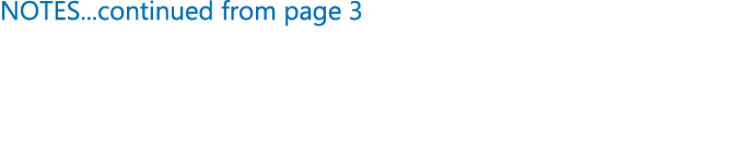 NOTES...continued from page 3