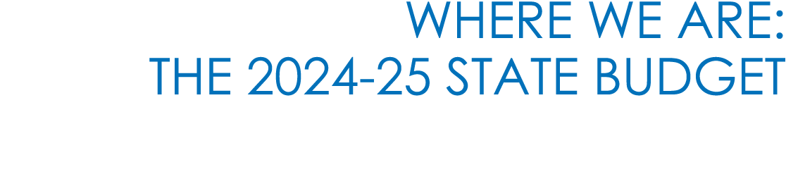 Where we are: The 2024 25 State Budget
