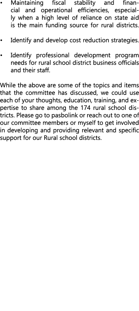 • Maintaining fiscal stability and financial and operational efficiencies, especially when a high level of reliance o...
