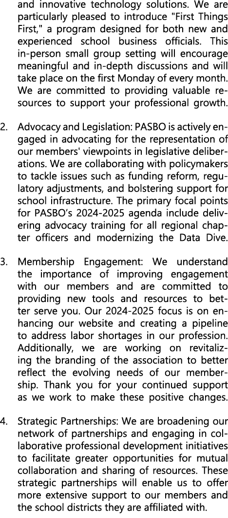 and innovative technology solutions. We are particularly pleased to introduce \“First Things First,\" a program desig...