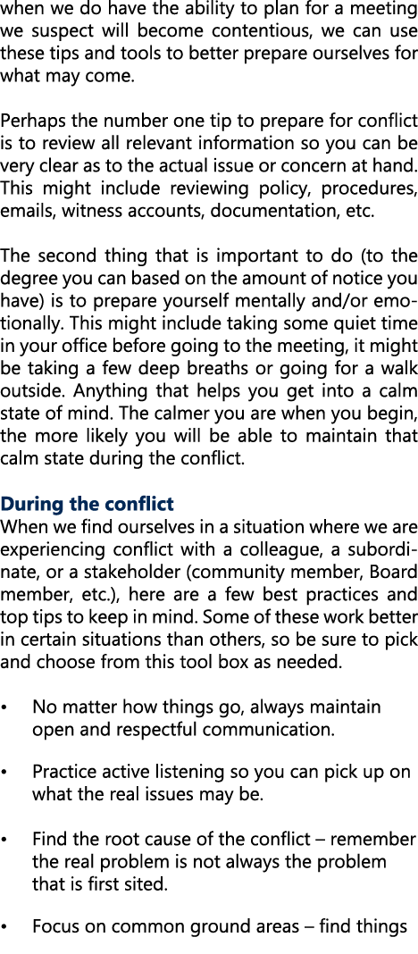 when we do have the ability to plan for a meeting we suspect will become contentious, we can use these tips and tools...
