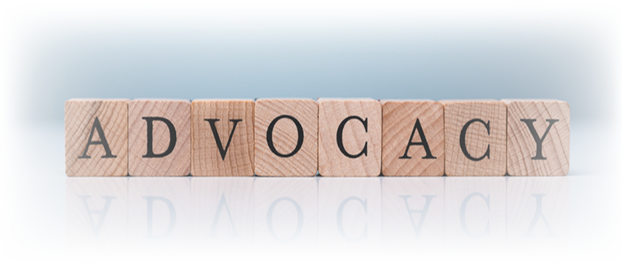 Advocacy Word Made Using Wooden Blocks. Brand Advocacy Concept
