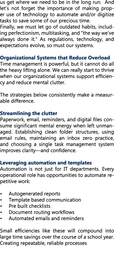 us get where we need to be in the long run. And let’s not forget the importance of making proper use of technology to...