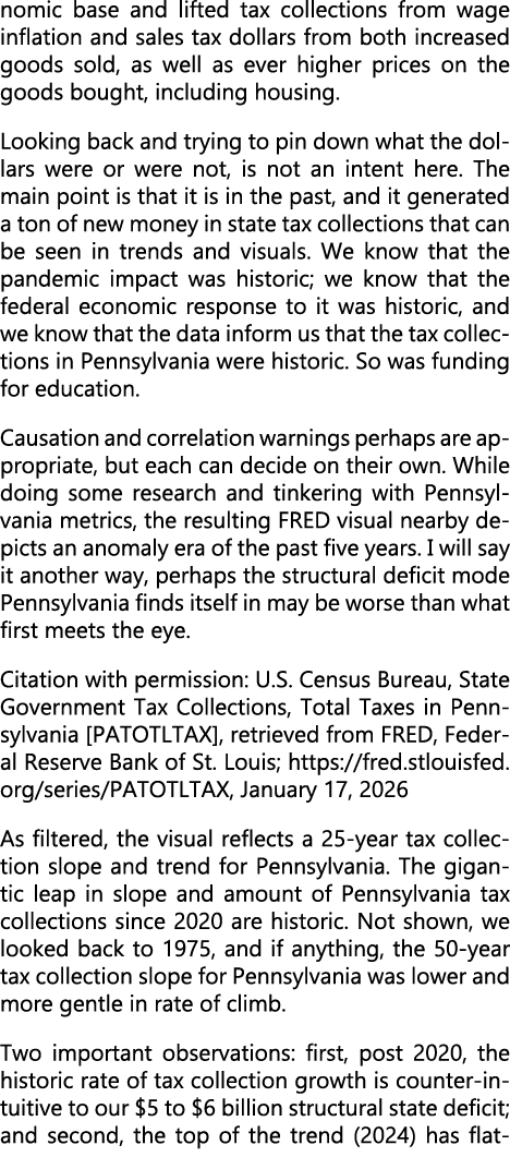 nomic base and lifted tax collections from wage inflation and sales tax dollars from both increased goods sold, as we...