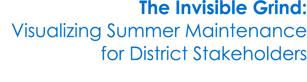 The Invisible Grind: Visualizing Summer Maintenance for District Stakeholders