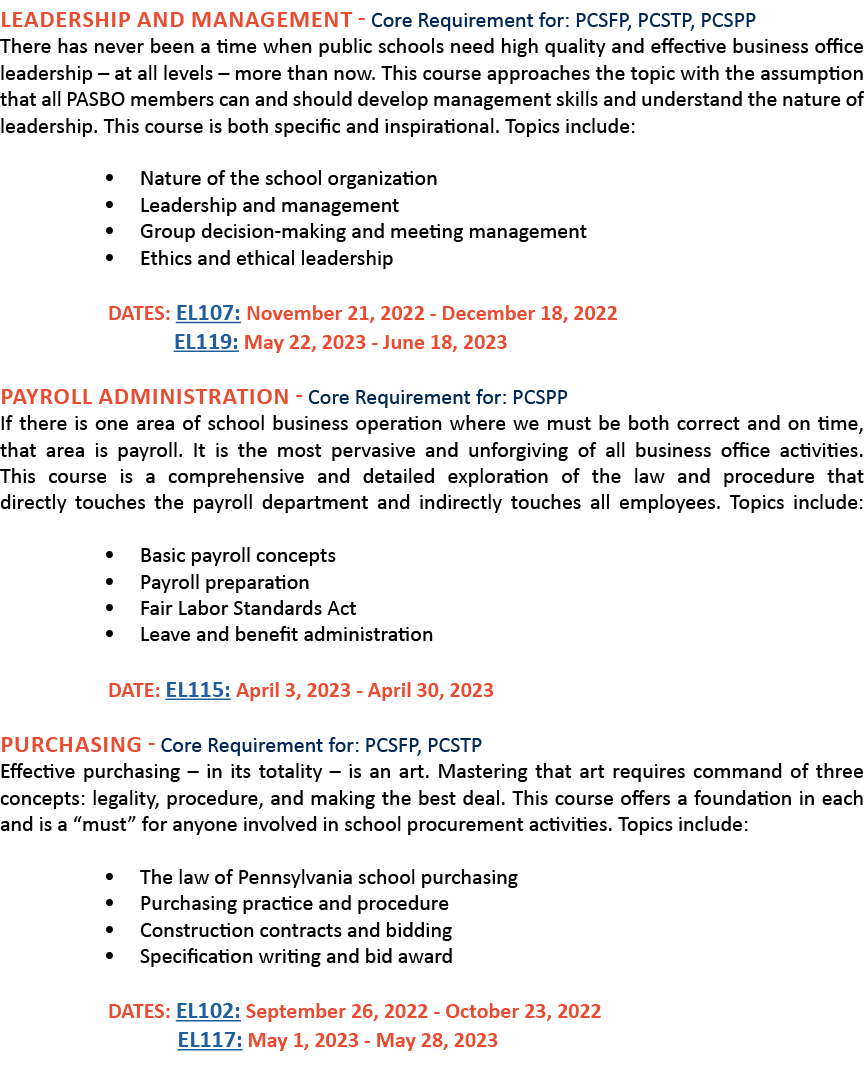 Leadership and Management - Core Requirement for: PCSFP, PCSTP, PCSPP There has never been a time when public schools   